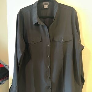 Eddie Bauer Classic Fit Black Shirt